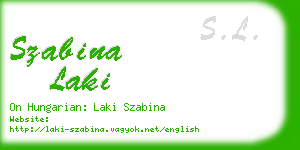 szabina laki business card